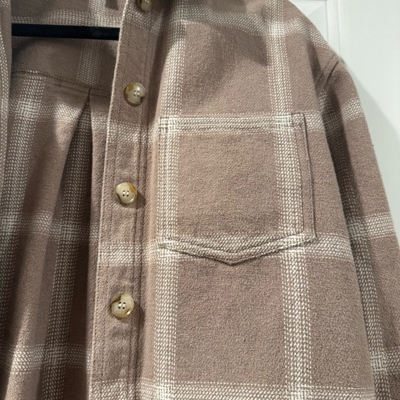 Madewell Flannel Kentwood Oversized Shirt-Jacket in Windowpane - Picture 7 of 9